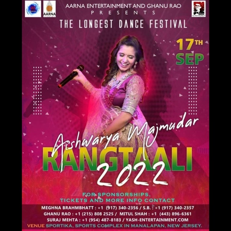Rangtaali 2022 With Aishwarya Majmudar In Nj 