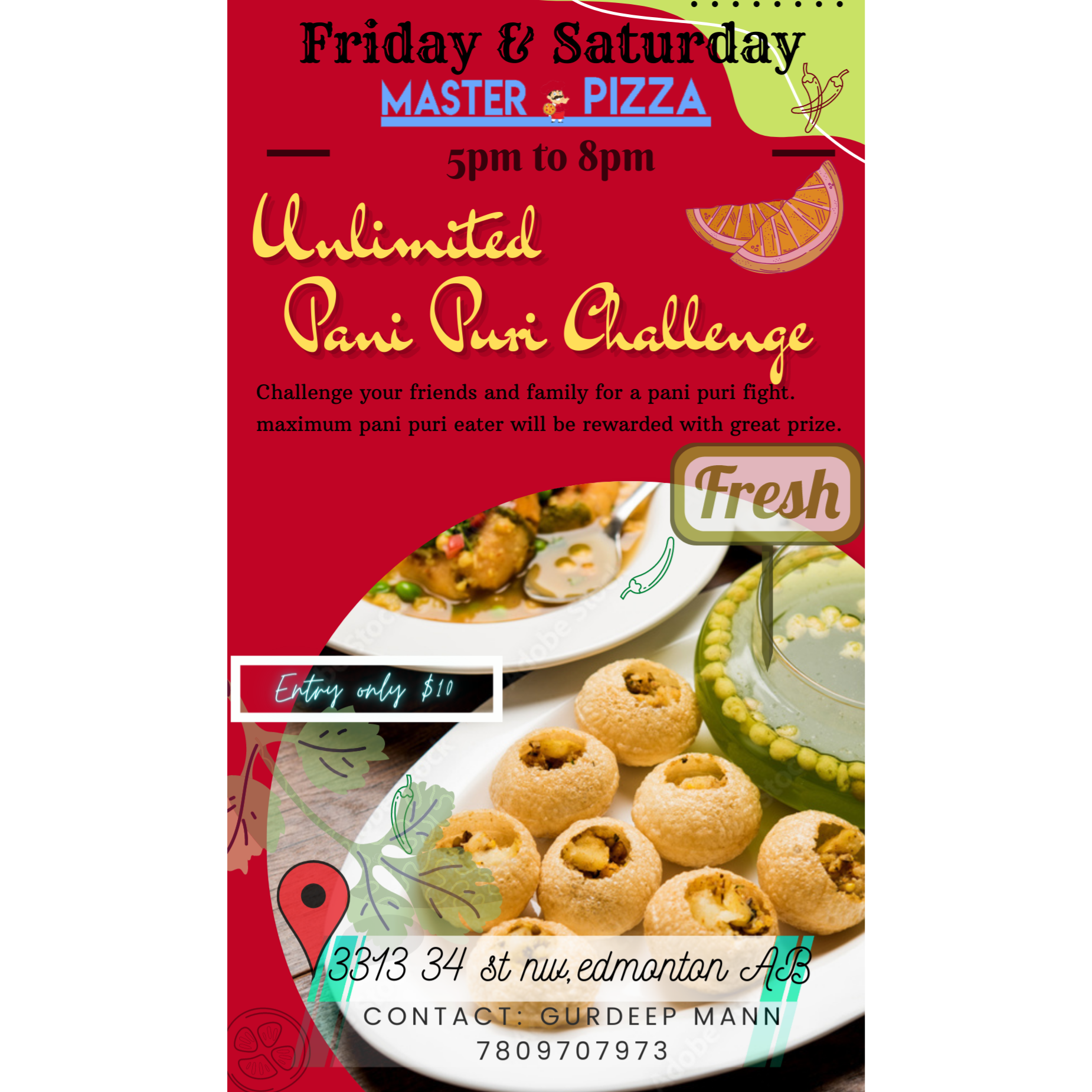 unlimited Pani Puri challenge
