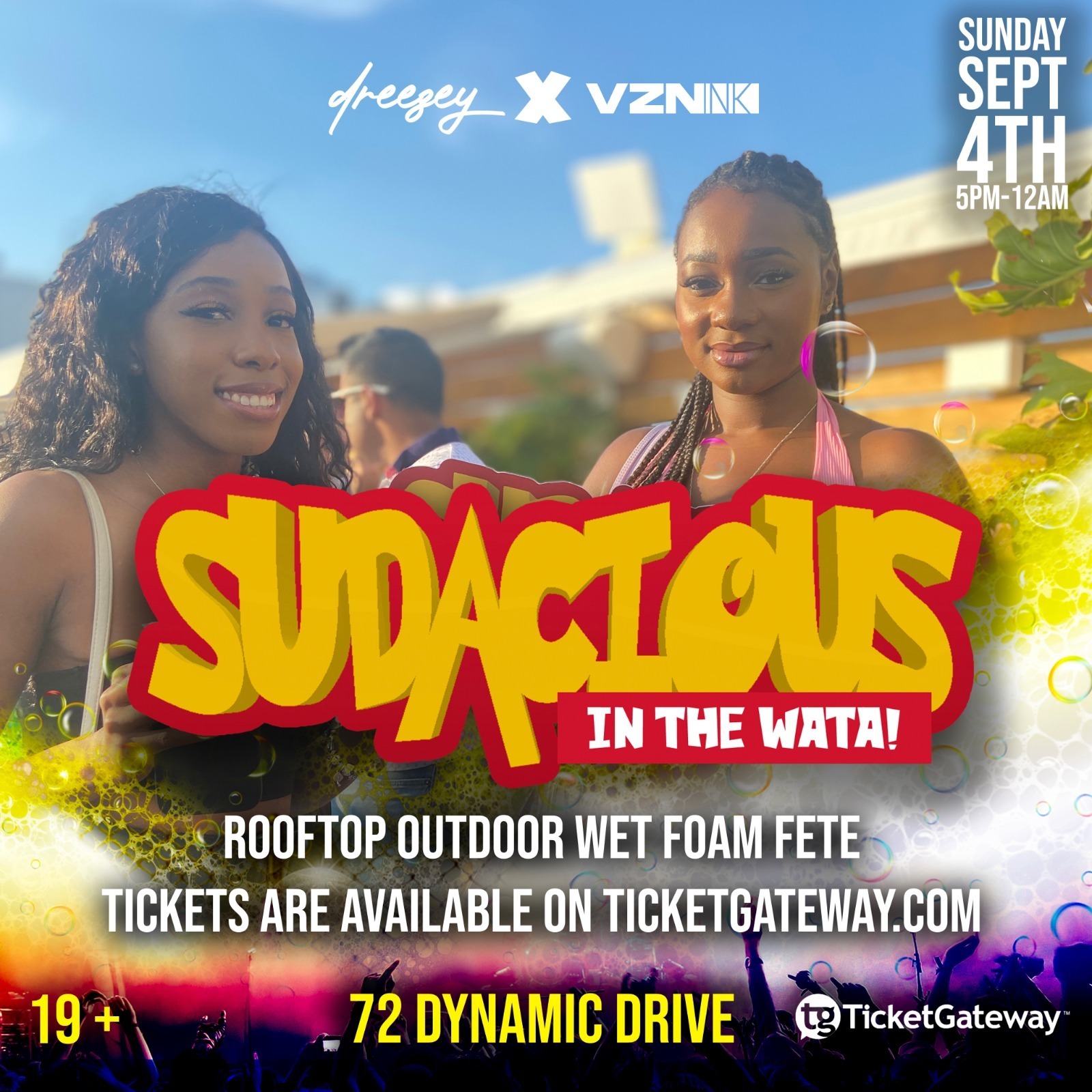 Sudacious - Labour Day Sunday - Outdoor Wet Foam Fete 2022 