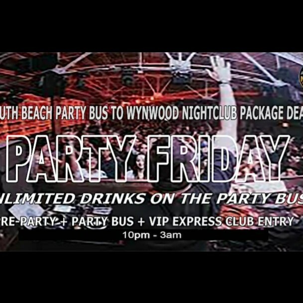 Miami Beach Party Bus To Miami Wynwood Nightclub - Friday Nightlife | Miami Carnival | Tickets