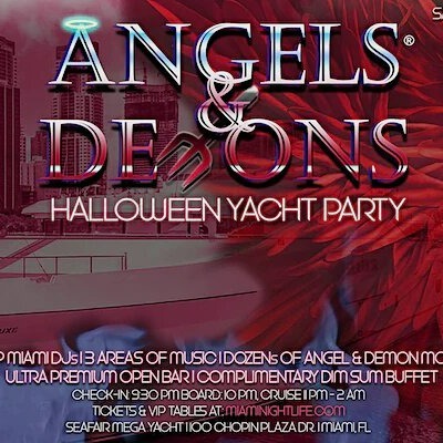 Miami Halloween Yacht Party - Angels & Demons | Miami Carnival | Tickets