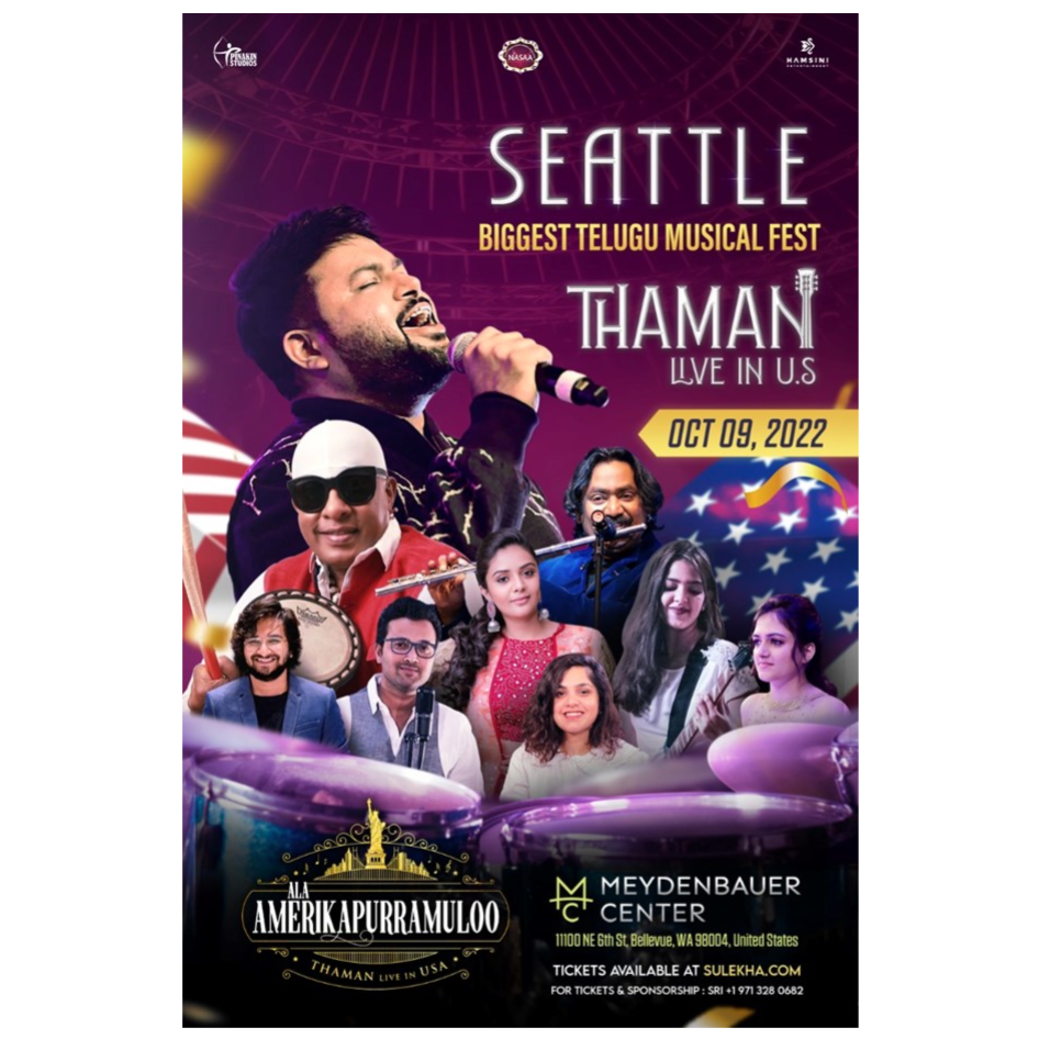 Thaman Live Concert in Seattle