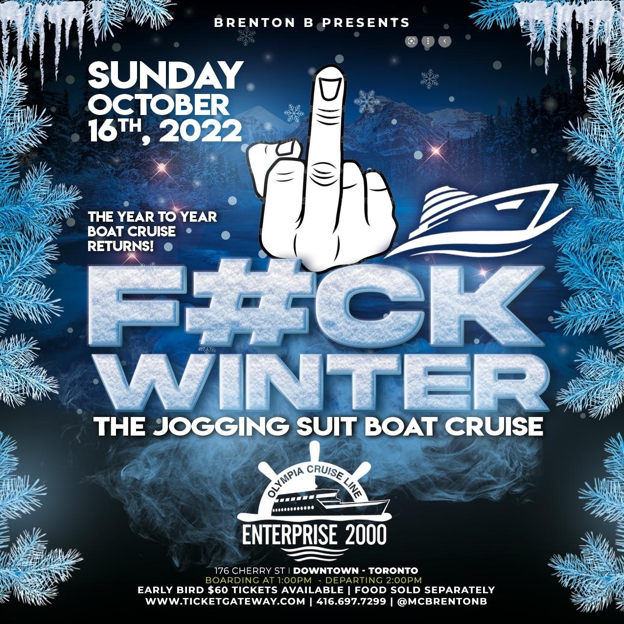FUCK WINTER | THE JOGGING SUIT BOAT CRUISE 