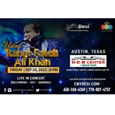 Rahat FateAli Khan Live In Austin 2022