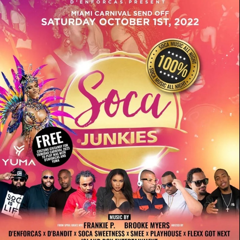 SOCA JUNKIES - MIAMI CARNIVAL SEND OFF