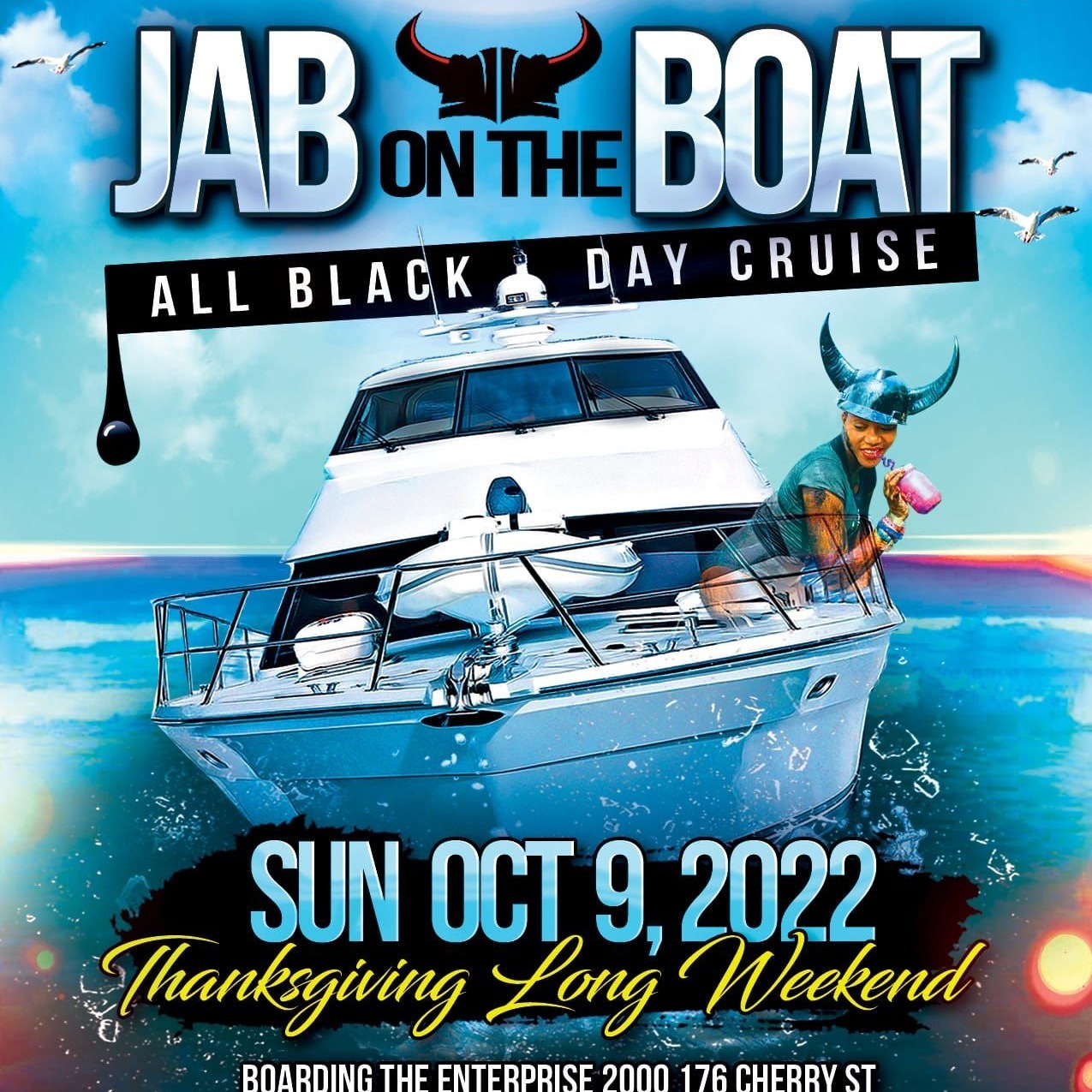 JAB ON THE BOAT | ALL BLACK DAY CRUISE