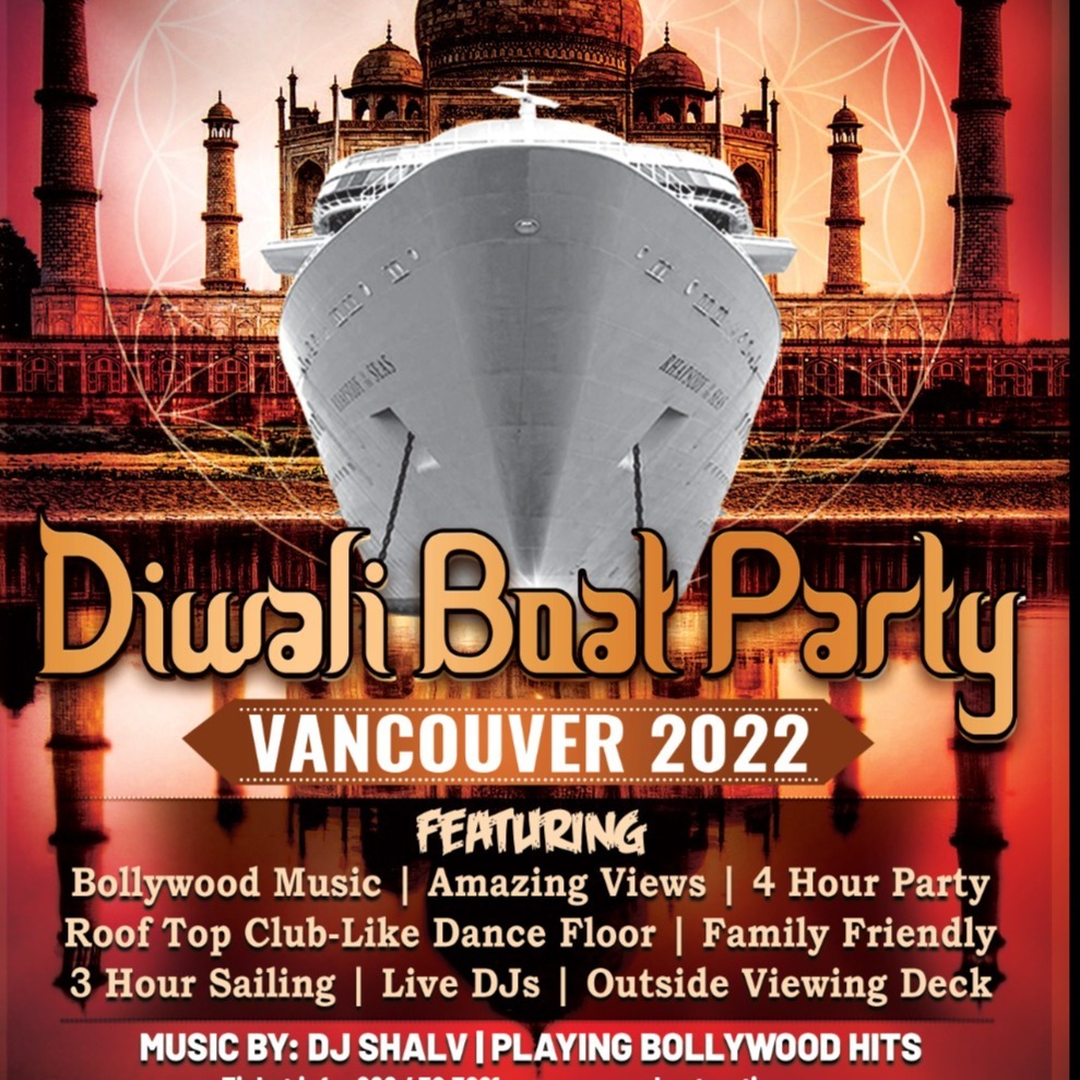 Diwali Boat Party Vancouver 2022 | Tickets Starting at $25