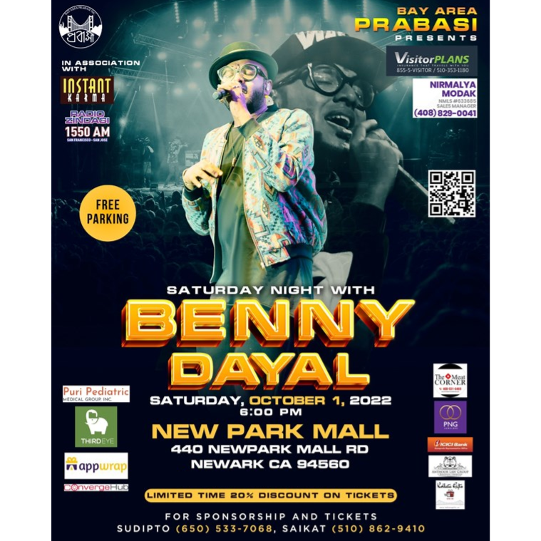 Benny Dayal Live In concert Bay Area with 10 top-notch musicians