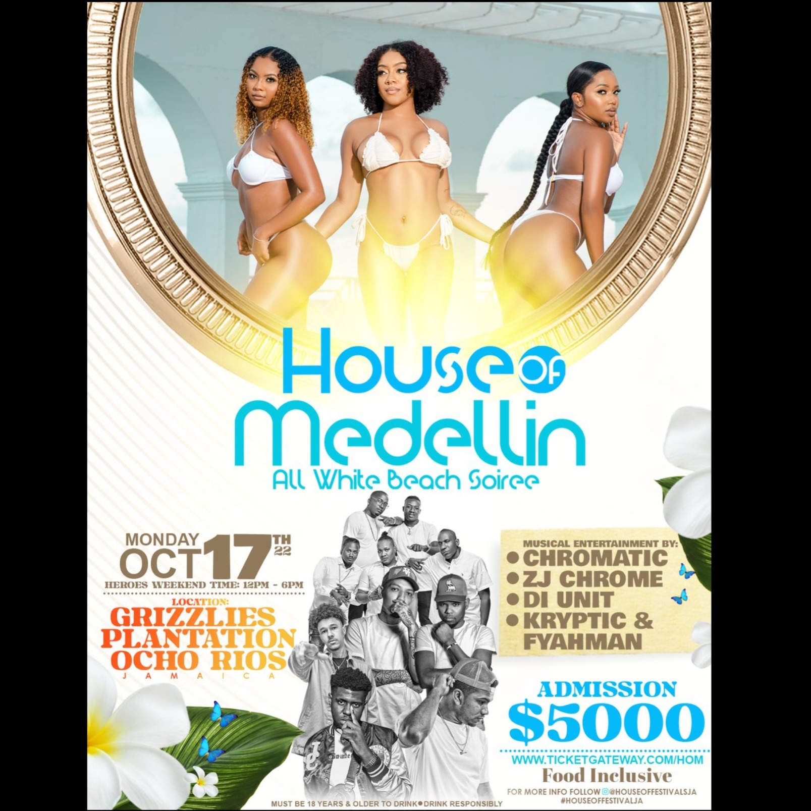 House Of Medellin - All White Beach Soiree 