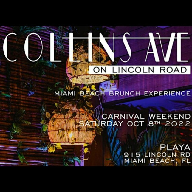 Collins Ave On Lincoln Road - Miami Beach Brunch Experience | Miami Carnival | Tickets 