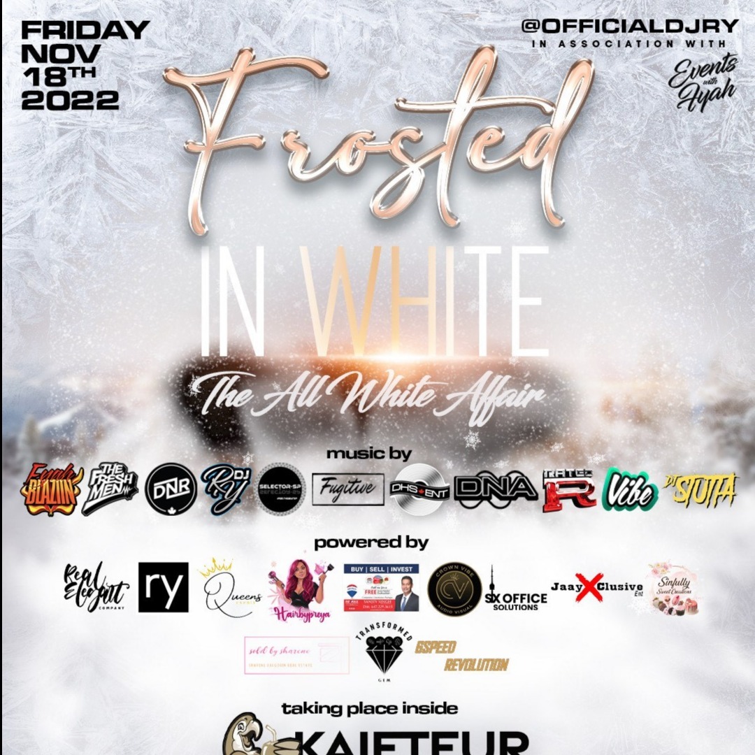 FROSTED IN WHITE