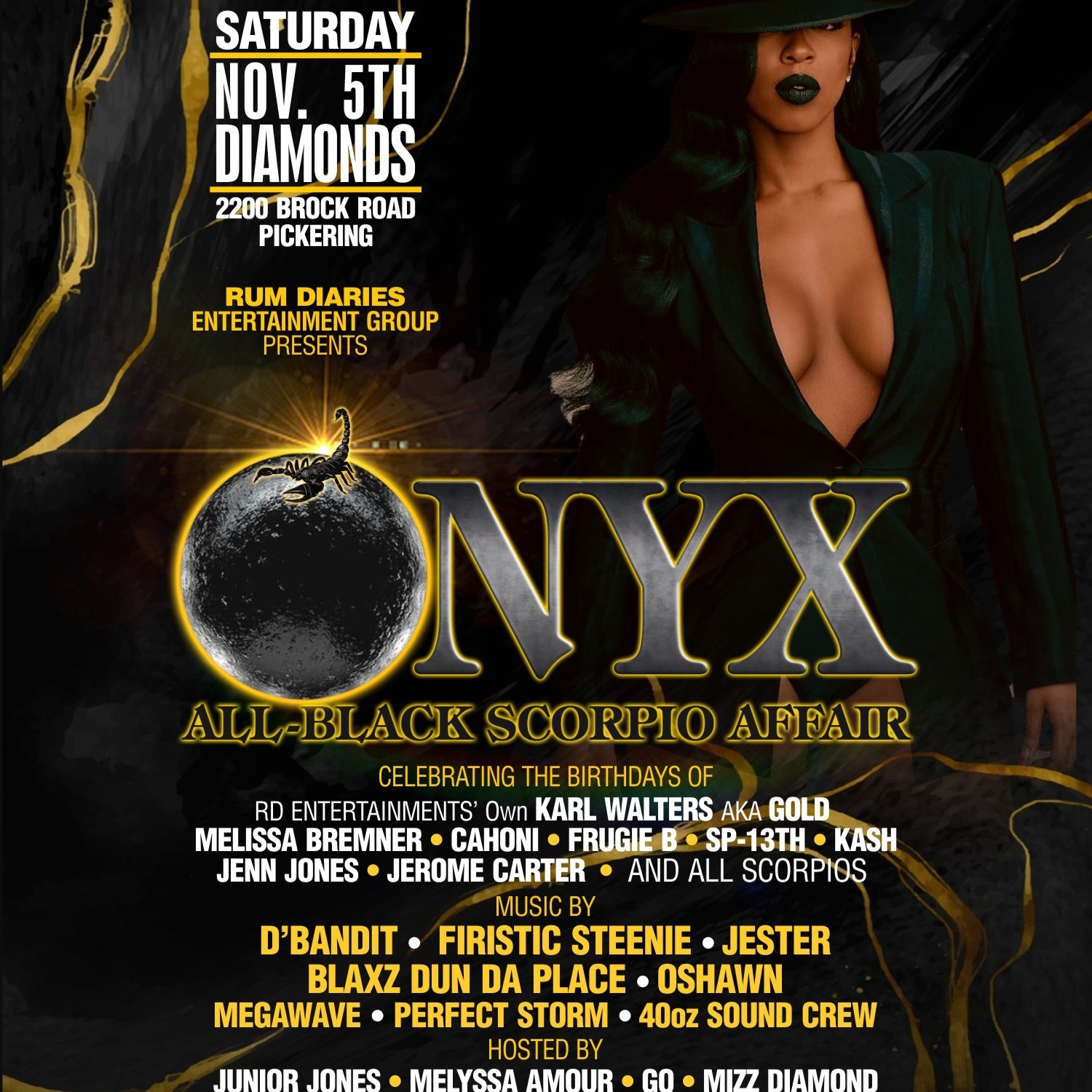 ONYX ALL BLACK SCORPIO AFFAIR
