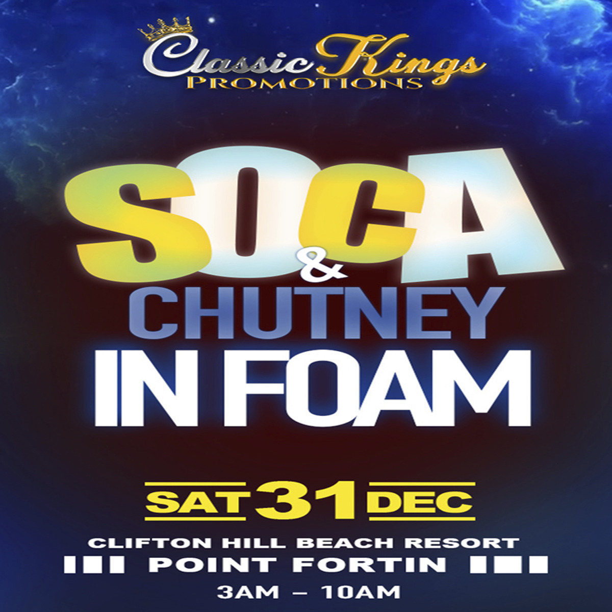 SOCA AND CHUTNEY IN FOAM
