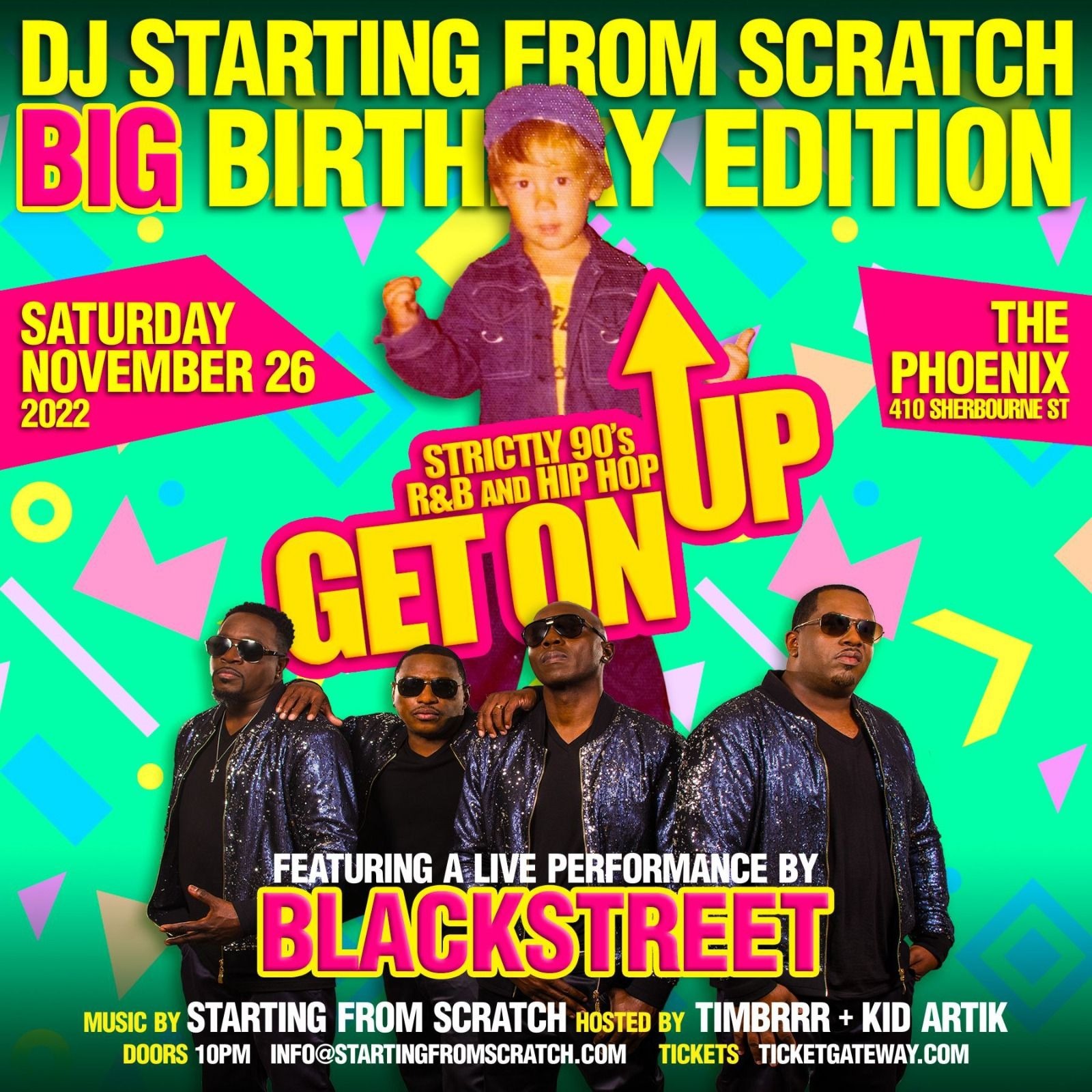 GET ON UP ~ STRICTLY 90S R&B AND HIP HOP  - THE BIG BIRTHDAY FEAT BLACKSTREET