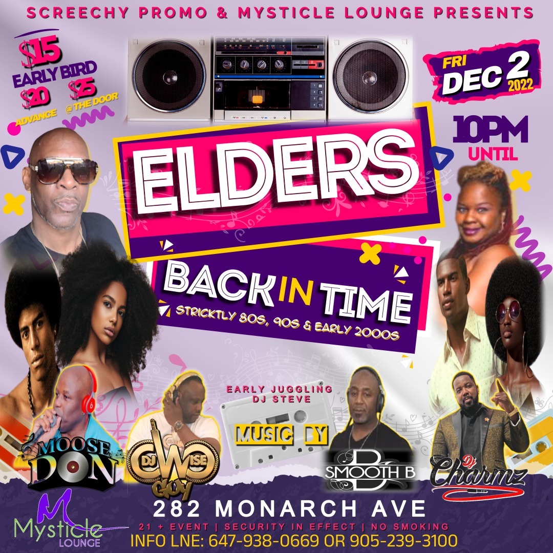 ELDERS | BACK IN TIME | STRICTLY 80S, 90S & EARLY 2000S