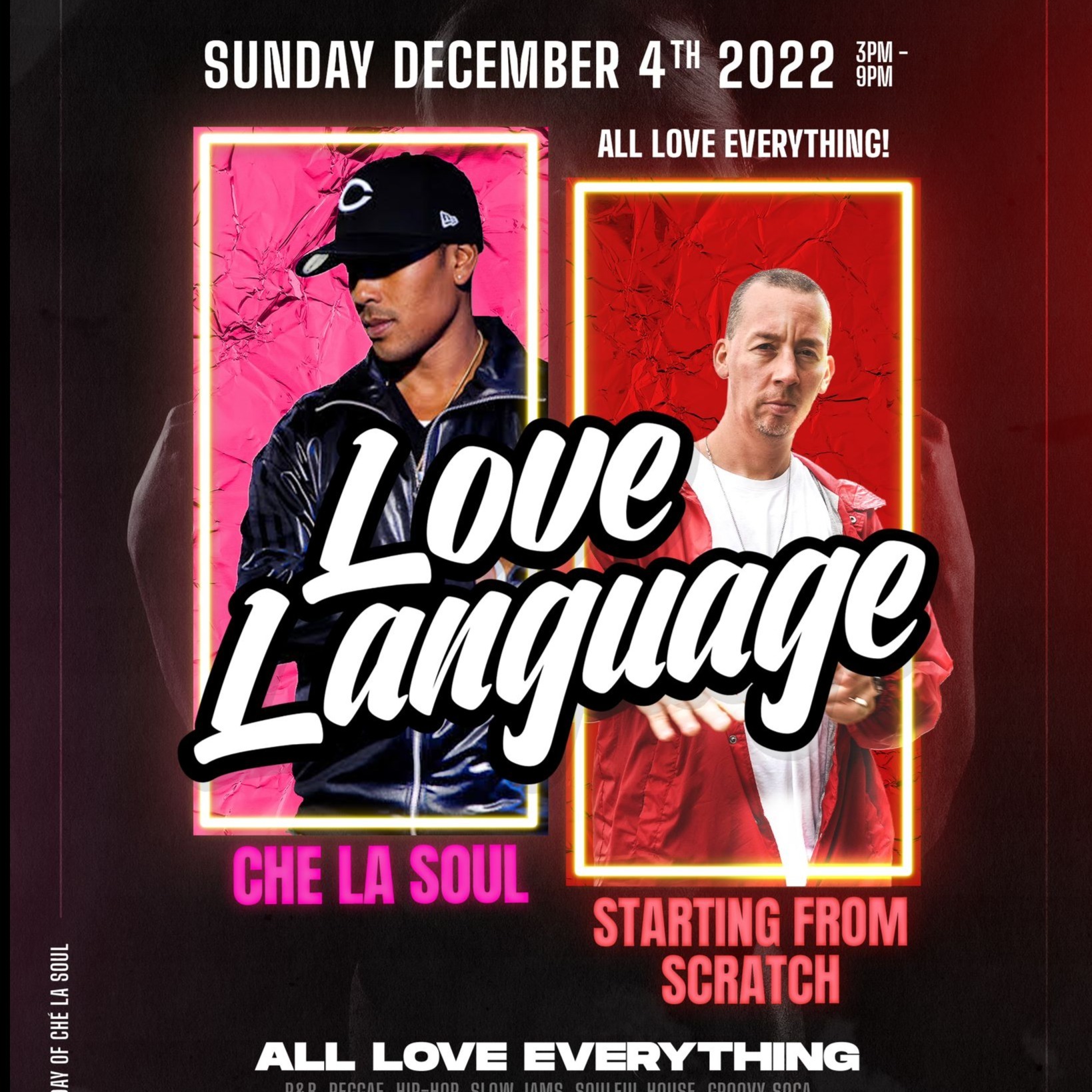 Love Language - Dec 4th 3pm -9pm 