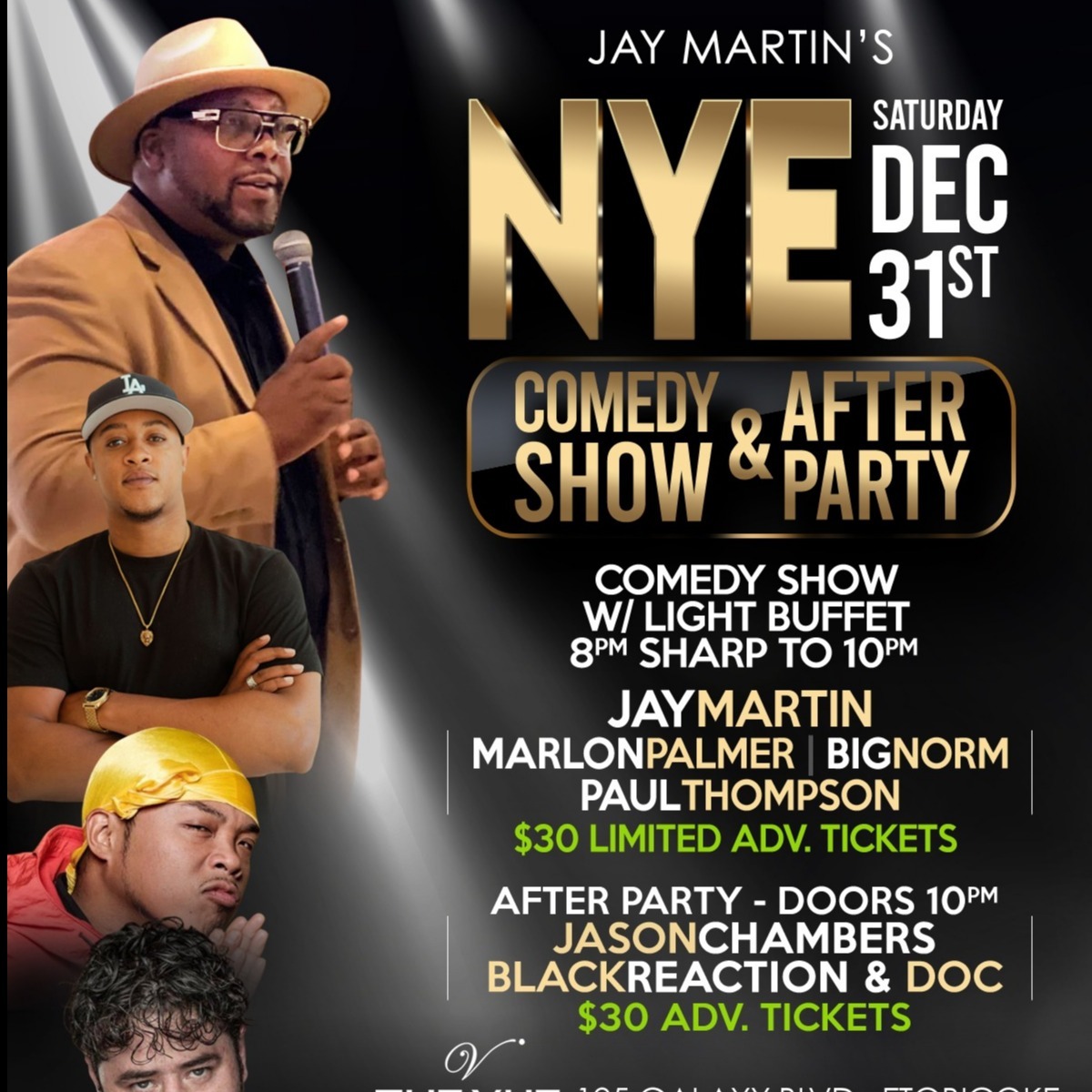Jay Martin's NYE Comedy Show and After Party