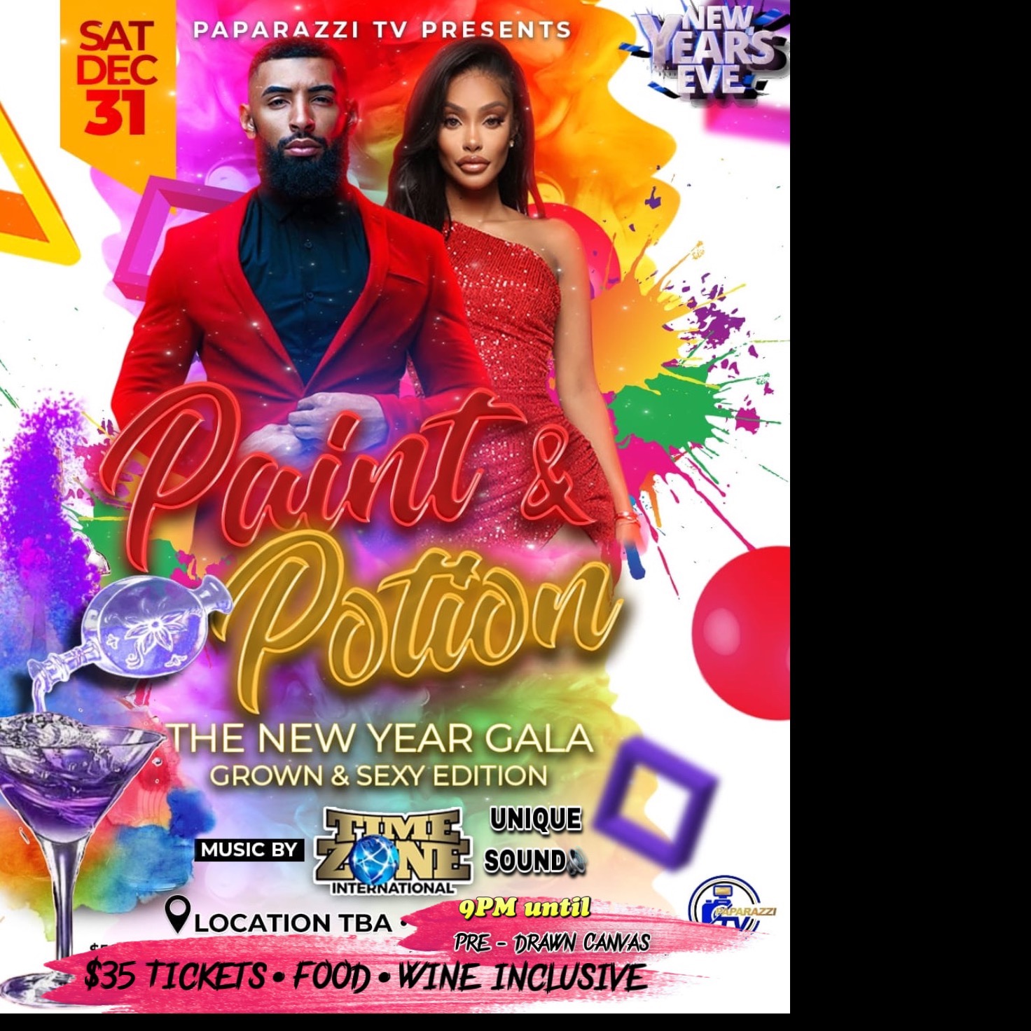PAINT & potion NEW YEARS GALA