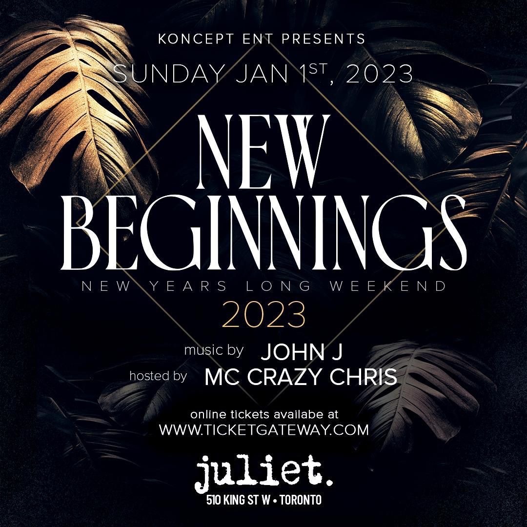 NEW BEGINNINGS 2023 New Years Day