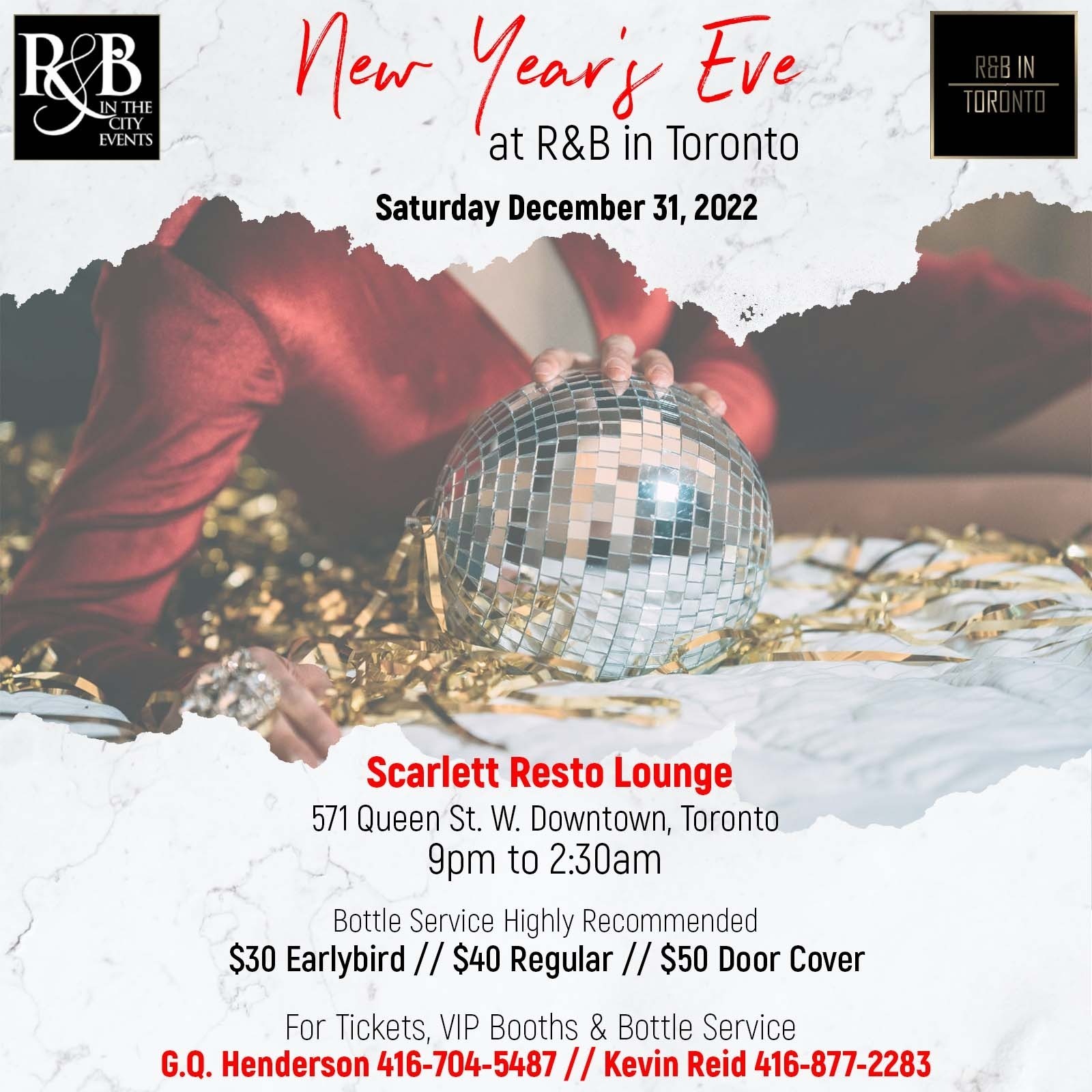 NEW YEAR'S EVE AT R&B IN TORONTO