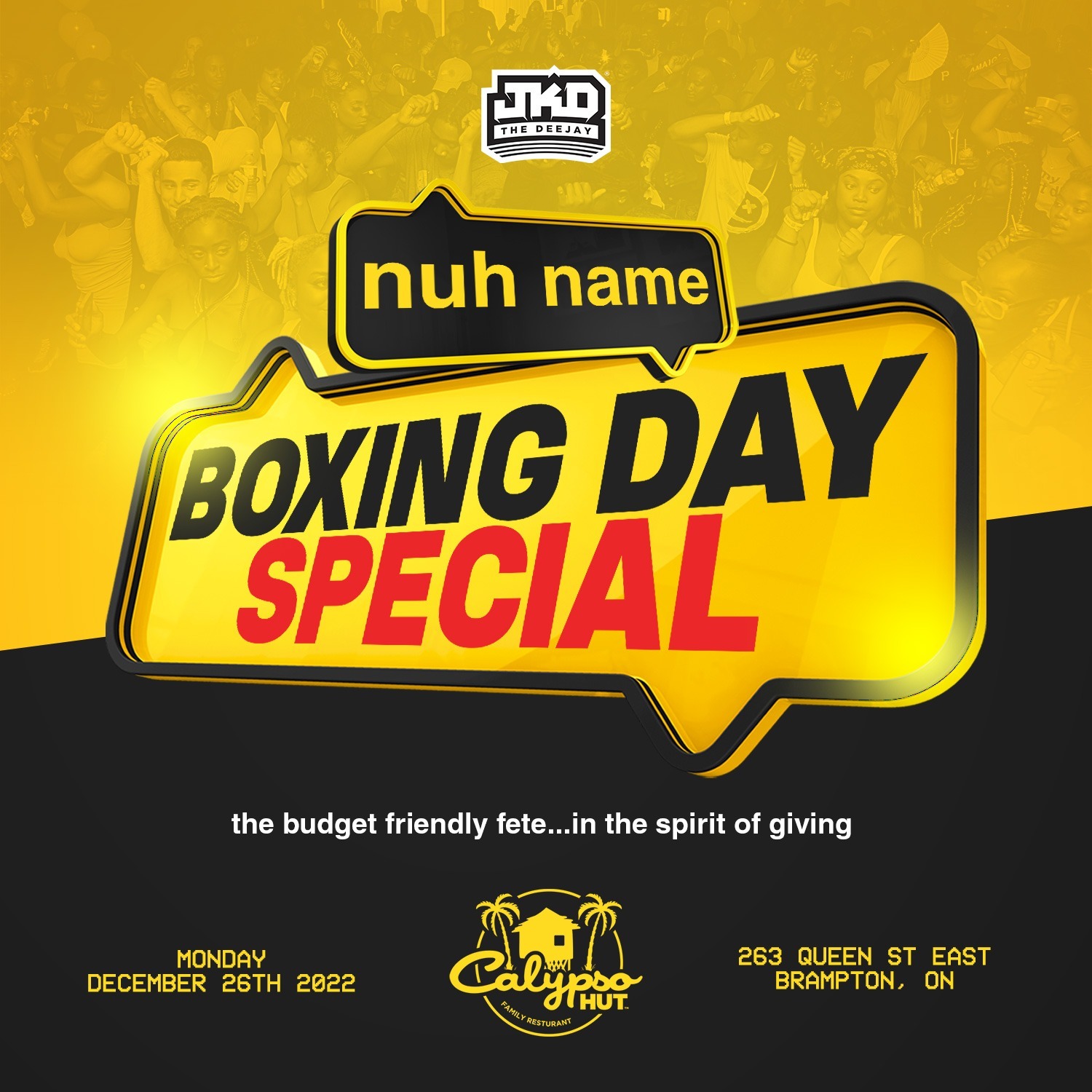 NUH NAME - BOXING DAY SPECIAL
