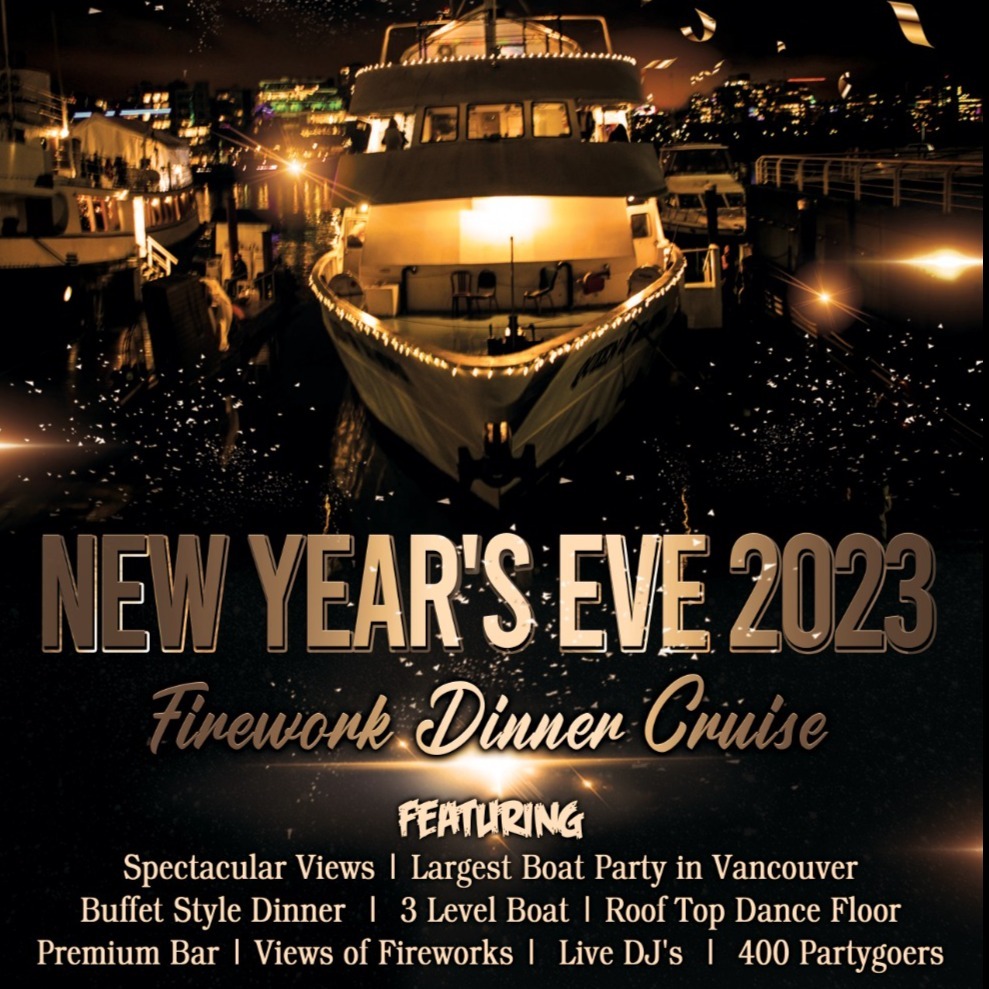 Vancouver New Year's Eve 2023 Firework Dinner Cruise | Things to Do NYE