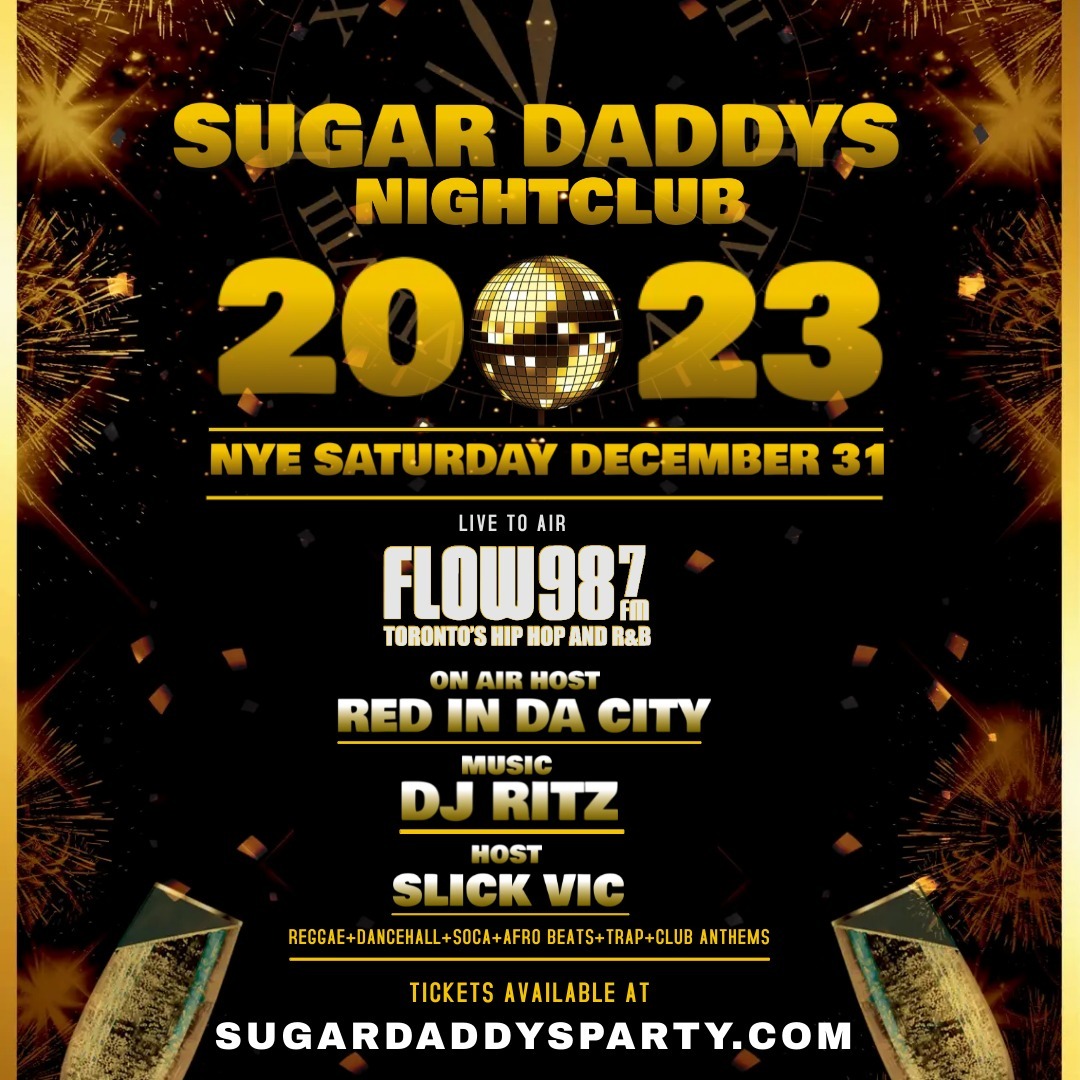 NYE SUGAR DADDYS NIGHTCLUB LIVE FLOW 98.7fm W/ RED + DJ RITZ HOST SLICK VIC