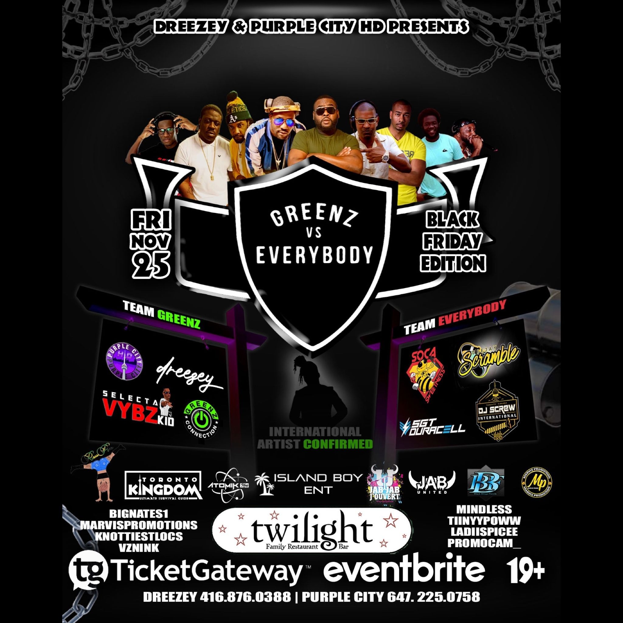GREENZ VS EVERYBODY - BLACK FRIDAY EDITION
