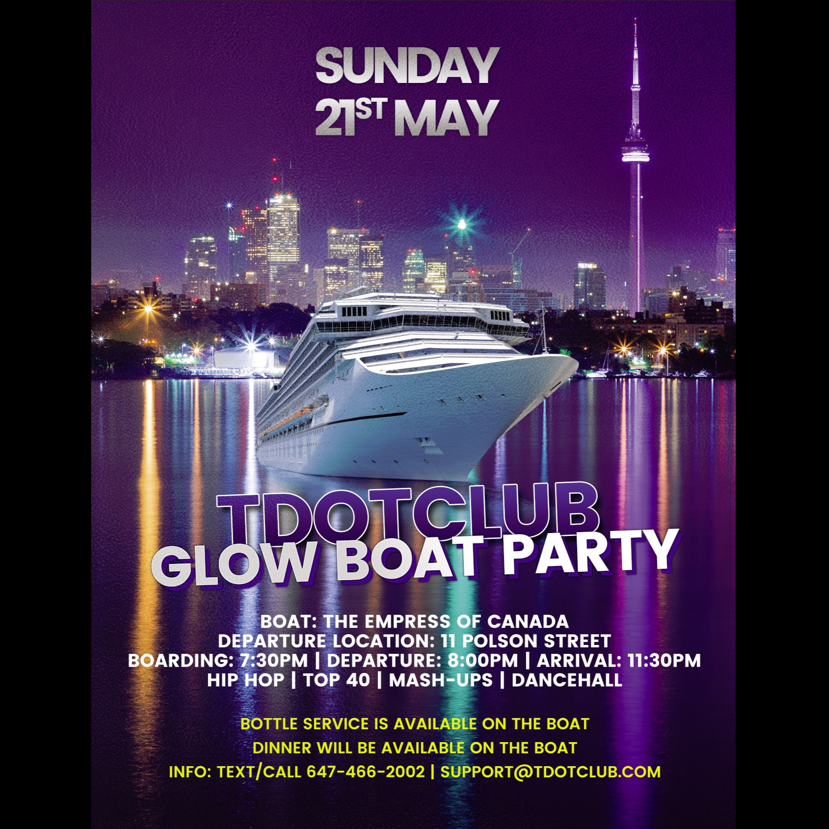 Tdotclub Glow Boat Party 2023