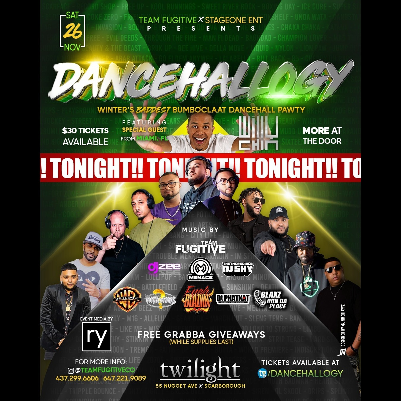 DANCEHALLOGY - Winters baddest Bumboclaat Pawty