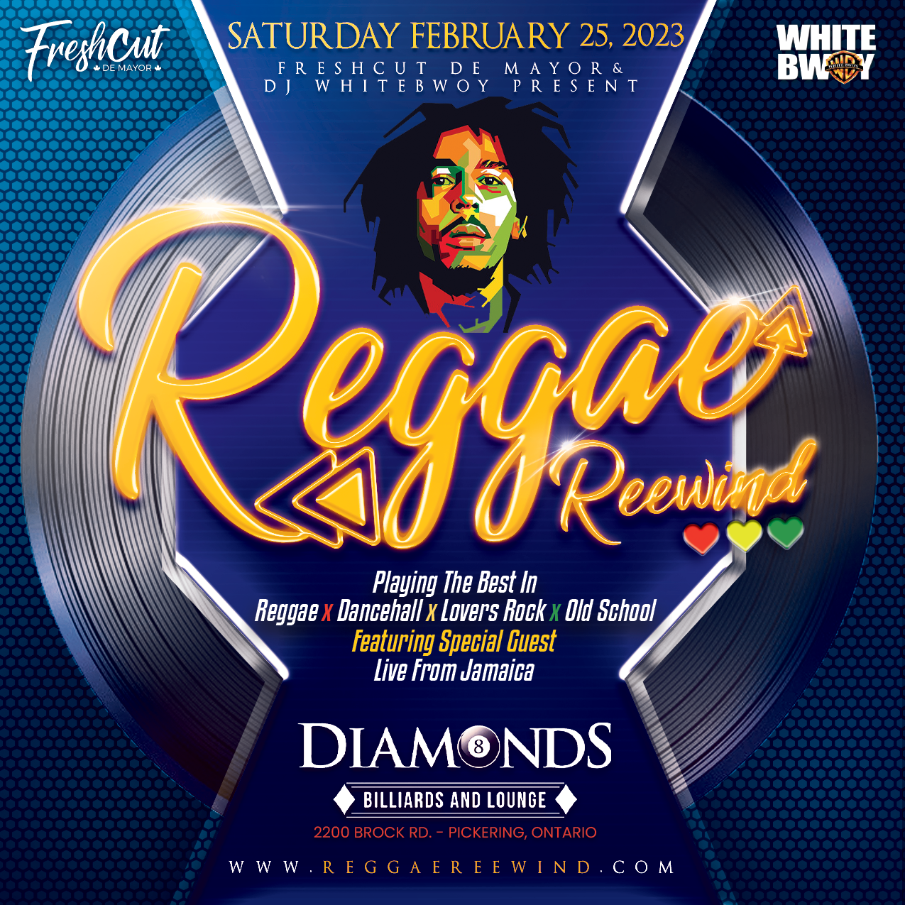 REGGAE REEWIND EAST EDITION Inside DIAMONDS LOUNGE