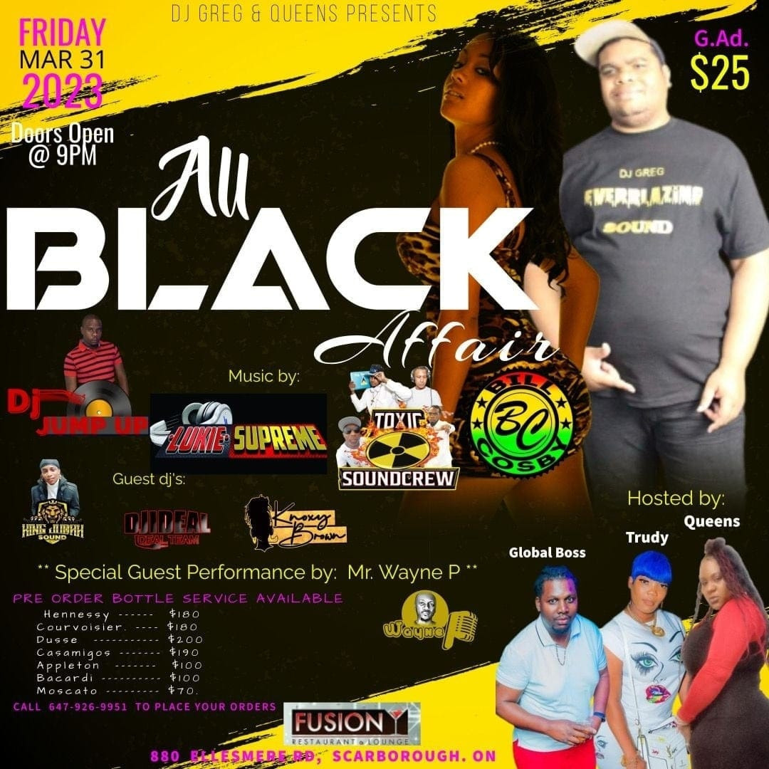 dj greg birthday bash- the all black affair