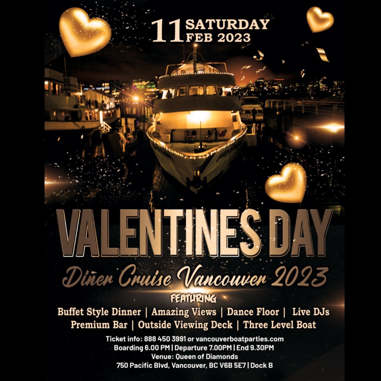 VALENTINE'S DAY DINNER CRUISE VANCOUVER 2023 | THINGS TO DO VALENTINES DAY 