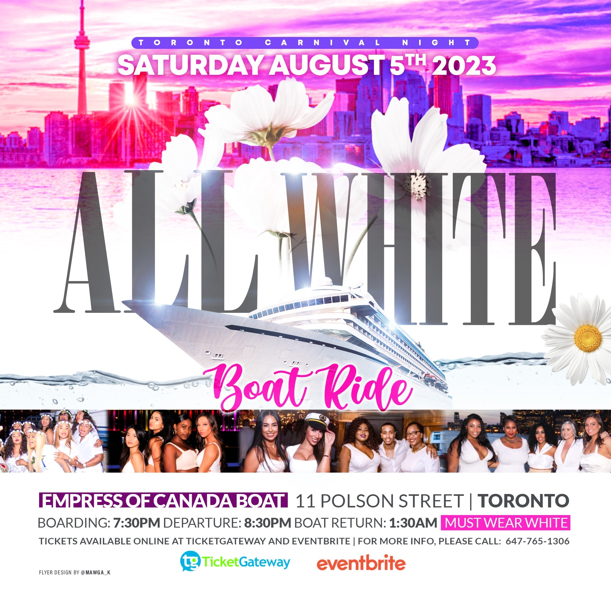 ALL WHITE BOAT RIDE 2023