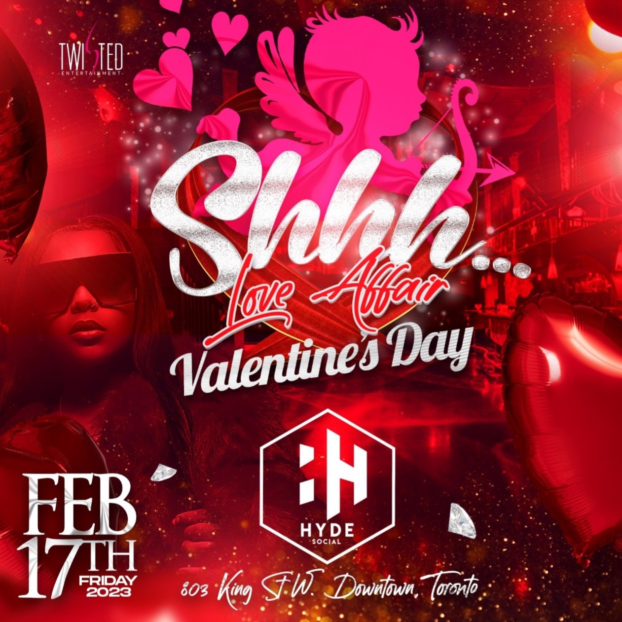 Shhh...Love Affair | Friday Feb 17 | Valentines Day inside Hyde Social