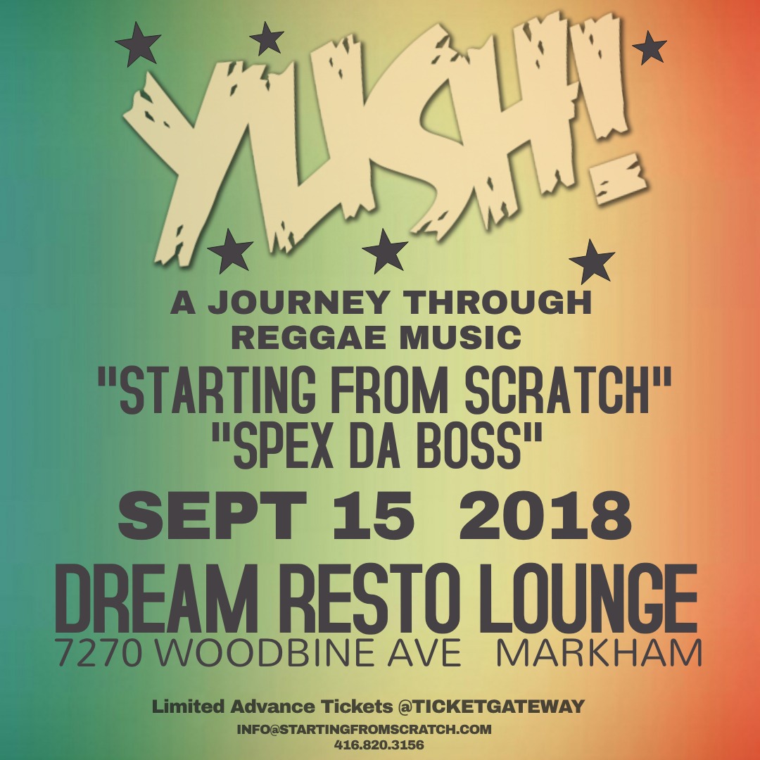 YUSH - A JOURNEY THROUGH REGGAE MUSIC  - SEPT 15th