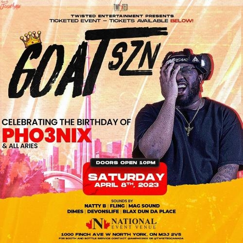 GOAT SEASON | April 8th 2023 | National Event Venue