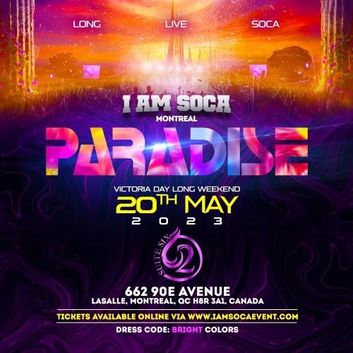 SOCA PARADISE - Powered By I AM SOCA EVENT
