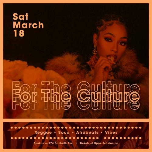 For The Culture | Sat March 18