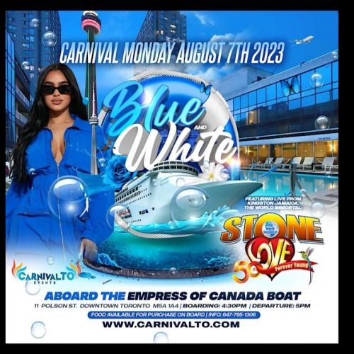 Blue and White Boat Ride Ft. Stone Love