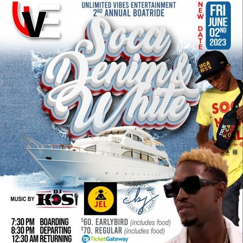 UVE 2nd Annual Soca Denim & White Boat Ride