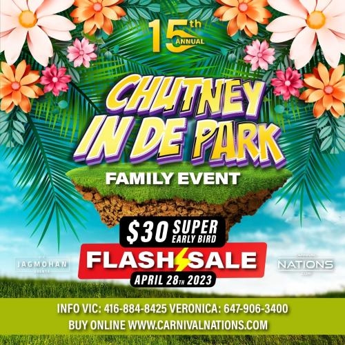 Chutney In The Park 2023 - TORONTO CARNIVAL MONDAY 