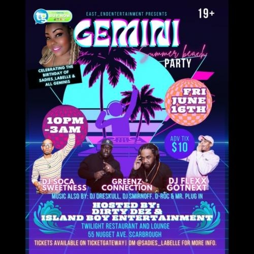 Gemini Summer Beach Party