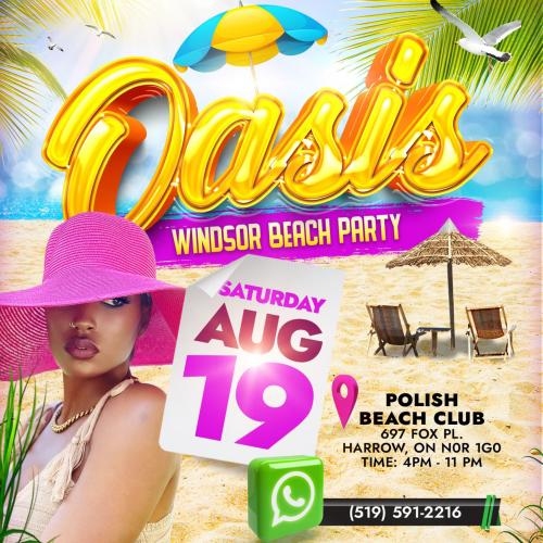 OASIS Windsor Beach Party