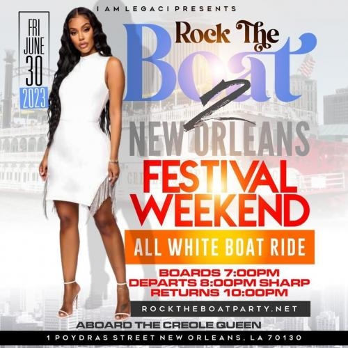 ROCK THE BOAT PT. 2 ALL WHITE BOAT RIDE PARTY | FESTIVAL WEEKEND 2023