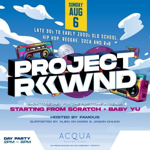 PROJECT REWIND CARNIVAL DAY PARTY 2pm to 8pm