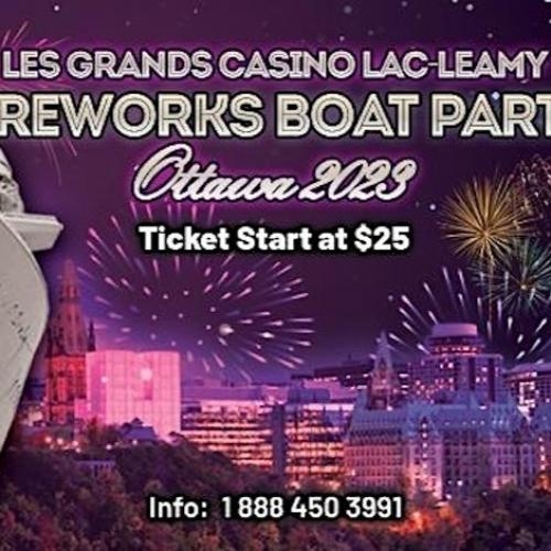 Les Grands Casino Lac-Leamy Fireworks Boat Party Ottawa 2023