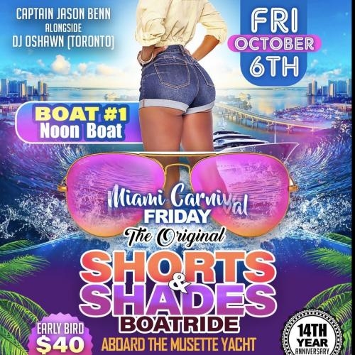 De Original Shorts & Shades Miami NOON Boatride 