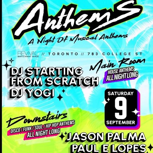 Anthems Party at Revival Bar - A Night of Musical Anthems