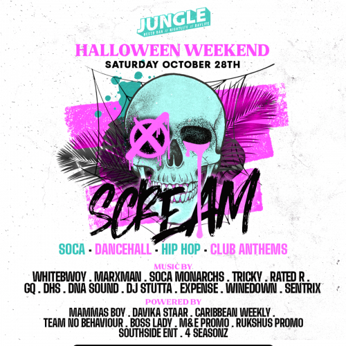 SCREAM 'HALLOWEEN SATURDAY' INSIDE JUNGLE 
